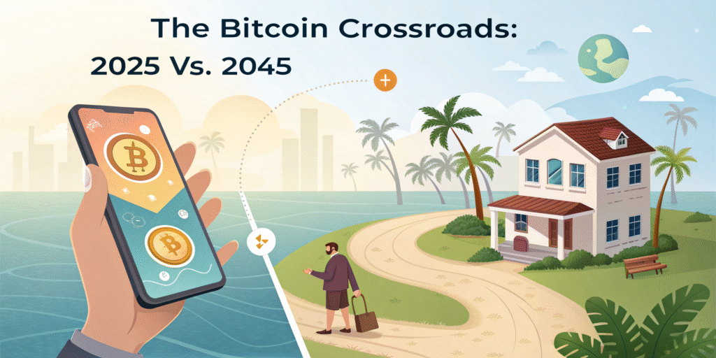 create-a-dual-timeline-3d-illustration-titled-the-1024x512 Is Bitcoin Really Only 3% of the Way There?